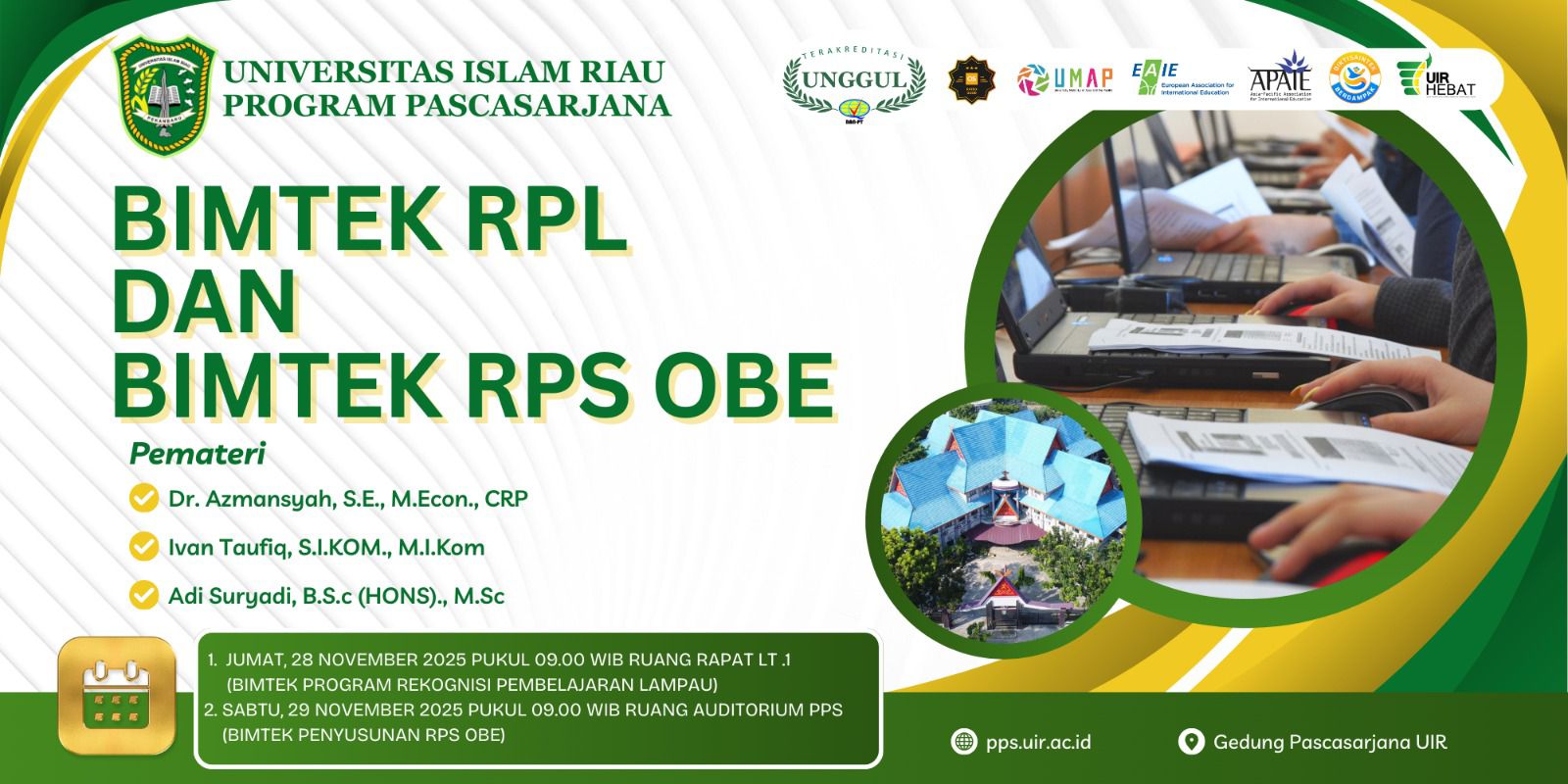 Program Pascasarjana UIR Gelar Bimtek RPL dan RPS OBE untuk Penguatan ...